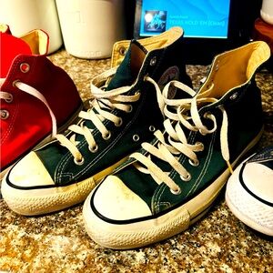 Green converse sneakers